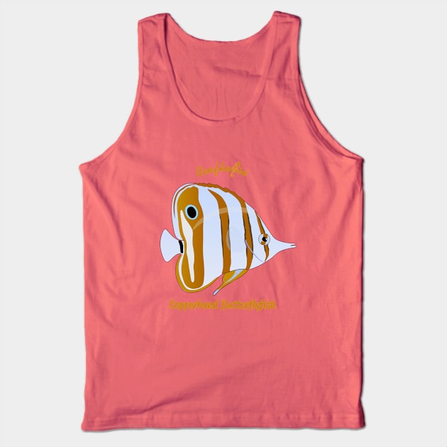 Copperband Butterflyfish Tank Top by Reefhorse